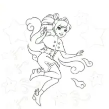 Сверкающие принцессы. Укрась фольгой! (розовая)