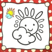 Раскраска для самых маленьких. Кошечка