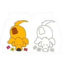 Раскраска для малышей. Кот на крыше