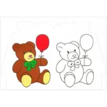 Раскраска для малышей. Кот на крыше