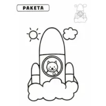 Наклей и раскрась. Паровоз