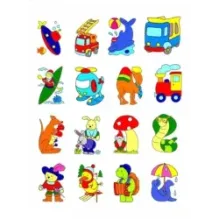 Наклей и раскрась. Паровоз