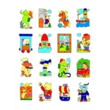 Наклей и раскрась. Паровоз