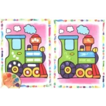 Раскрась пальчиком. Машинки