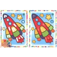 Раскрась пальчиком. Машинки