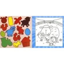 Краски-самораскраски. В деревне