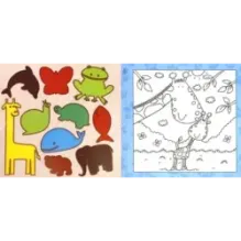 Краски-самораскраски. Зверята