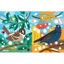 Наши птицы. Многоразовые наклейки для детей 3-6 лет