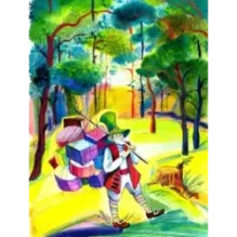 Площадь картонных часов